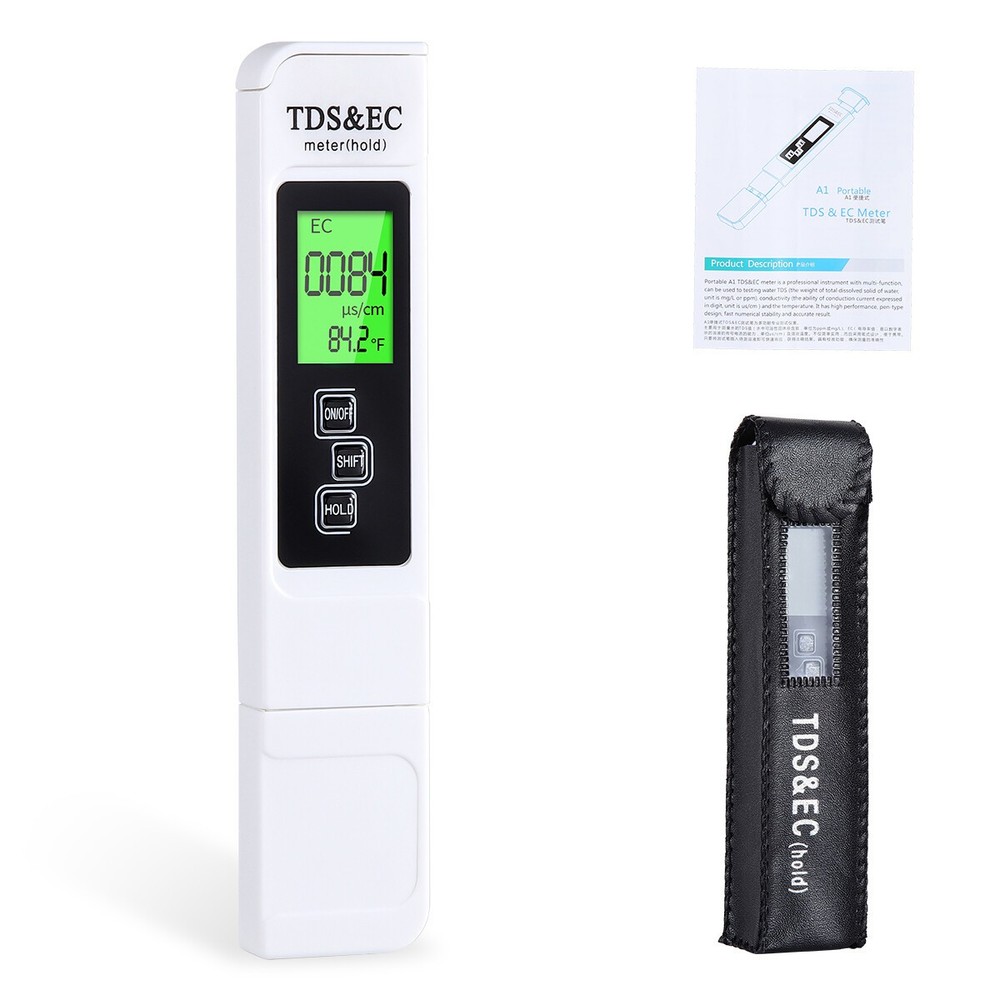2pc TDS Meter Digital Tester Water Quality Testing Kits Drinking Water 0-9990ppm