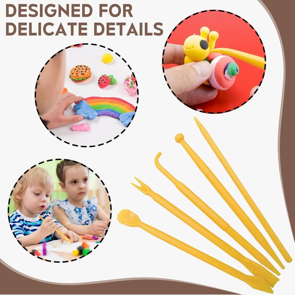 18pcs DIY Plastic Pottery Tool Kit for Polymer Clay Tools