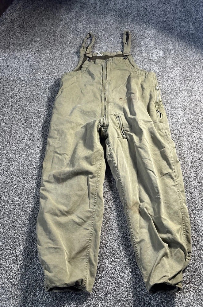 WW2 40s US Army Second Pattern Tanker Bib Overalls