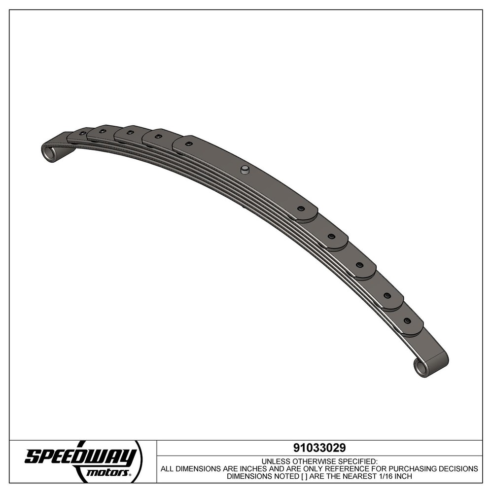 Super Glide® Front Spring, 48 Inch Axle, Standard Eye, Plain