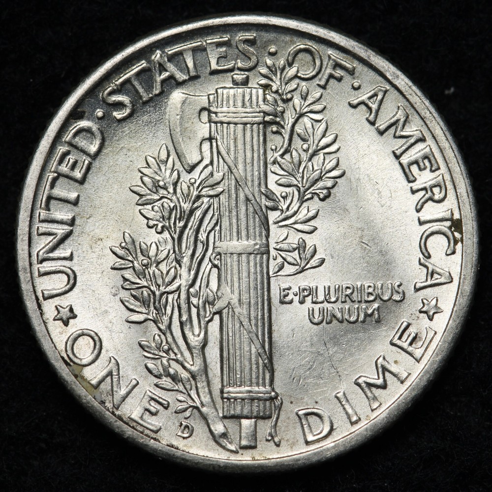 1939-D Mercury Silver Dime BU *UNCIRCULATED* MS E266 TYCN