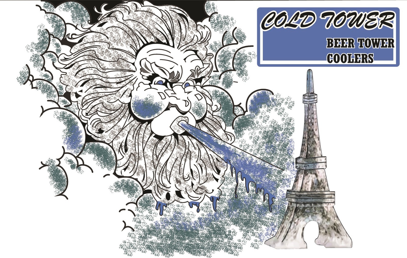 COLDTOWER Kegerator Beer Tower Cooler/Kegerator Fan - Universally compatible