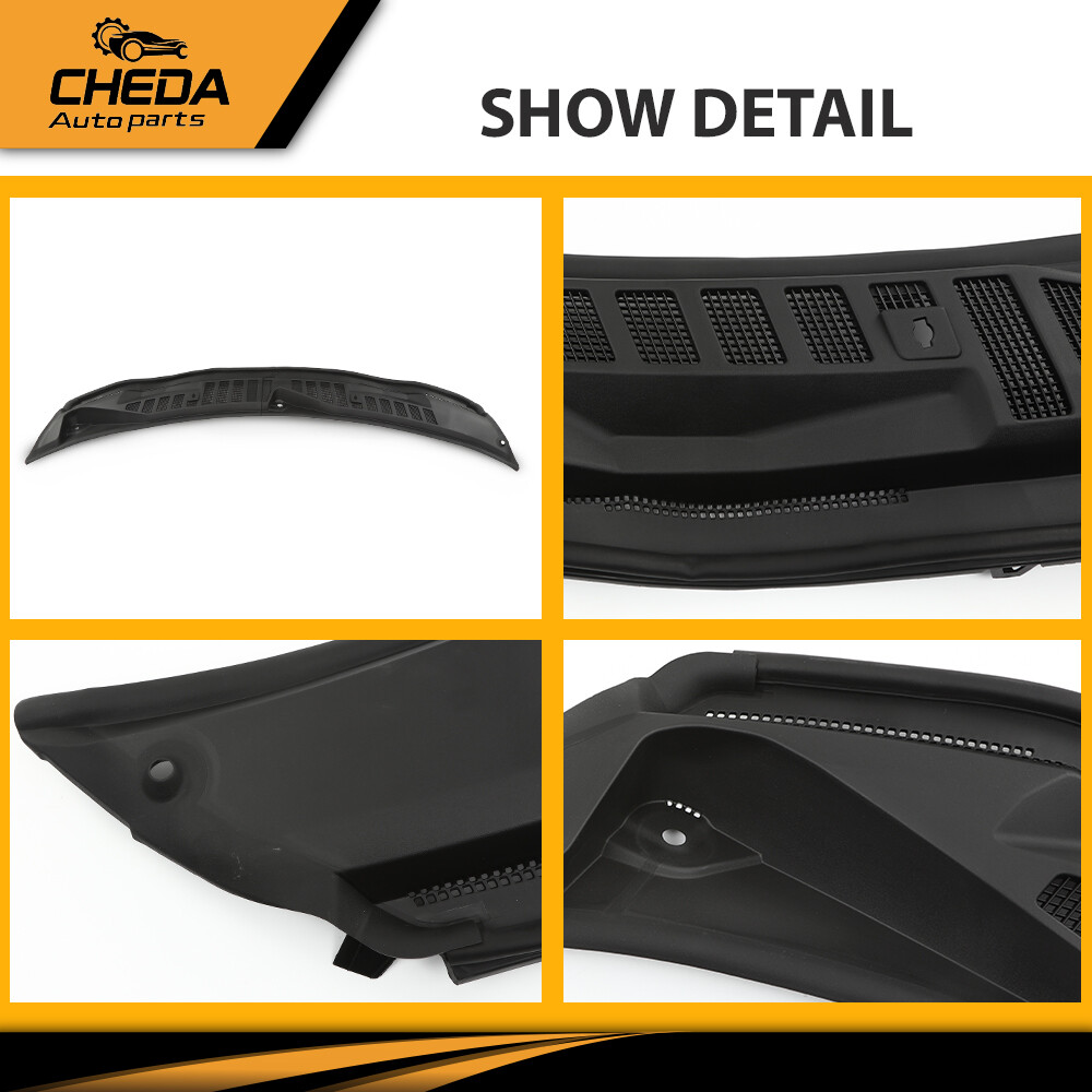 Fit For 2017-22 Ford Super Duty F250 F350 Windshield Wiper Cowl Panel Grille Set