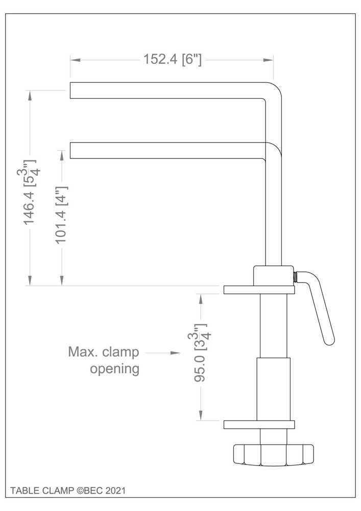 Lowery Workstand Table Clamp Kit for SG1 stand