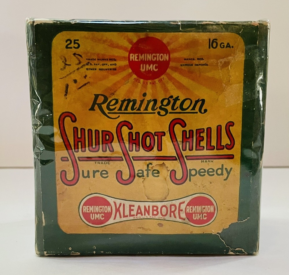 Remington 16 GA Kleanbore Shur Shot Shells, 2 Piece Empty Shell Box.