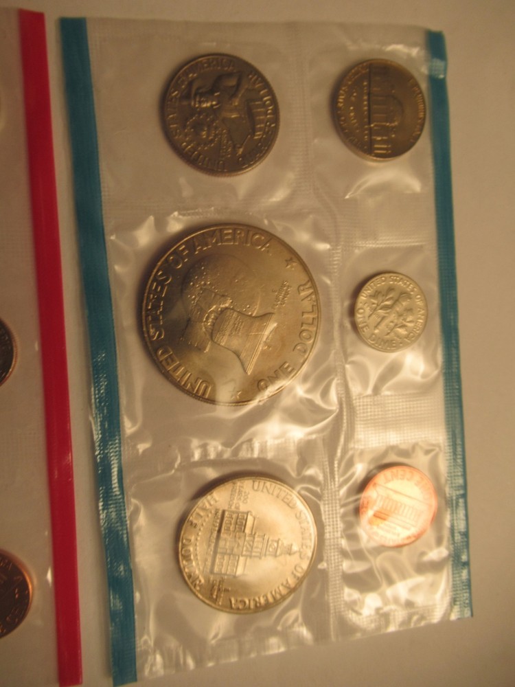 1975 US Mint Uncirculated Set, US Mint Cellophane