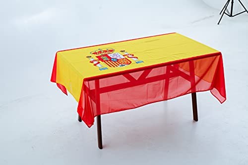Rectangular Tablecloth Spain Spanish Flag Fade-Resistant Washable National