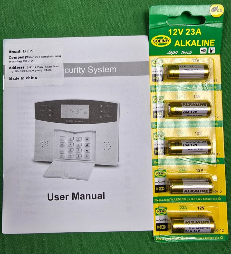 D1D9 Home Security Alarm System NEW (E13)