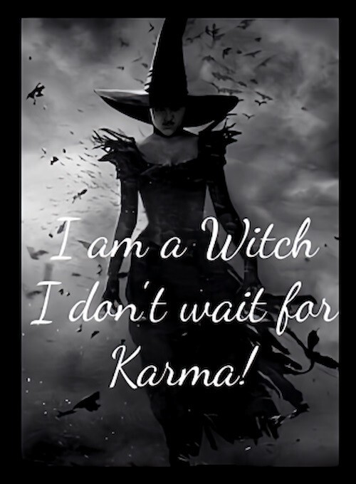 I Am A Witch I Don't Wait For Karma MAGNET