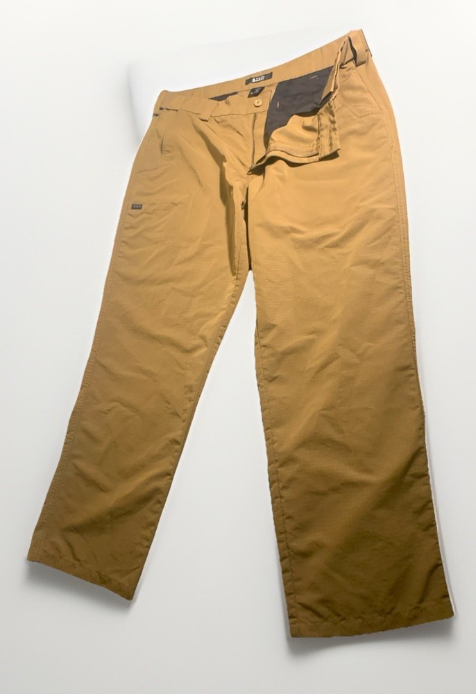 5.11 Tactical Men's Brown Polyester Pants 33x30 Solid 74461-116
