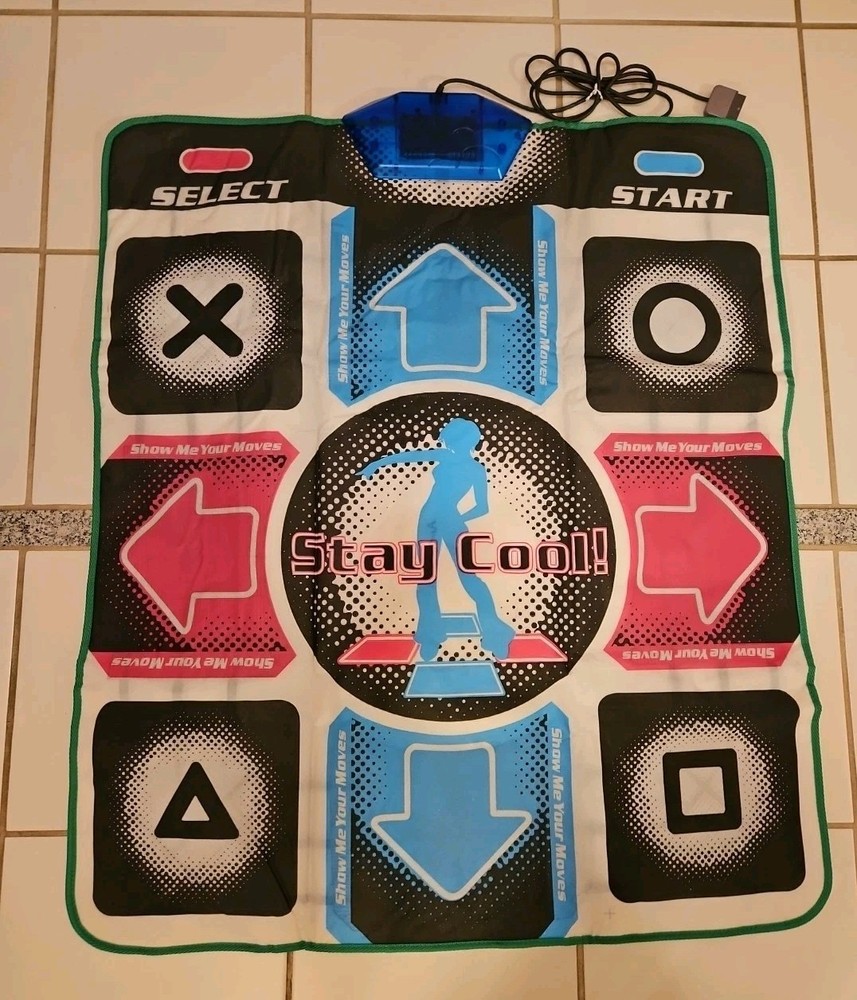Dance Dance Revolution PlayStation PS2/DDR Mat Controller- Tested- Nice Shape