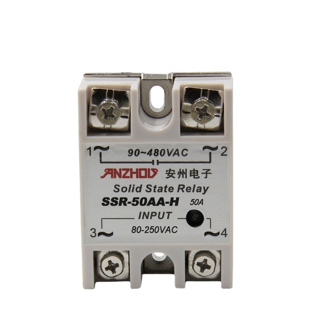 1pc SSR-50AA-H 50A Solid State Relay 90-480VAC/80-250VAC