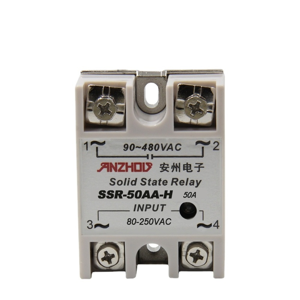 1pc SSR-50AA-H 50A Solid State Relay 90-480VAC/80-250VAC