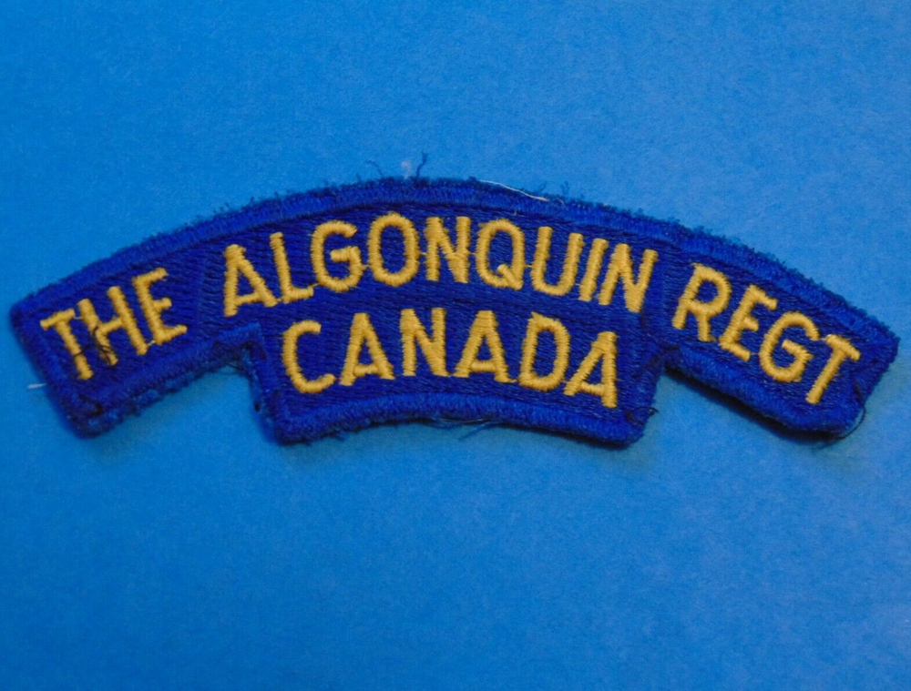 CANADA THE ALGONQUIN REGIMENT SHOULDER BADGE PATCH VINTAGE