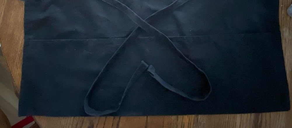 NESPRESSO Vertuo Coffee Advisor Bib APRON - Solid Black - 3 pocket - 24" Long