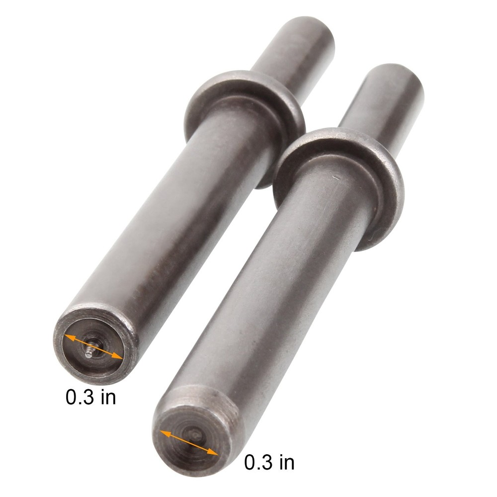 Heavy Duty 2-Piece Rivet Set for Pneumatic Air Hammer Chisel Bits
