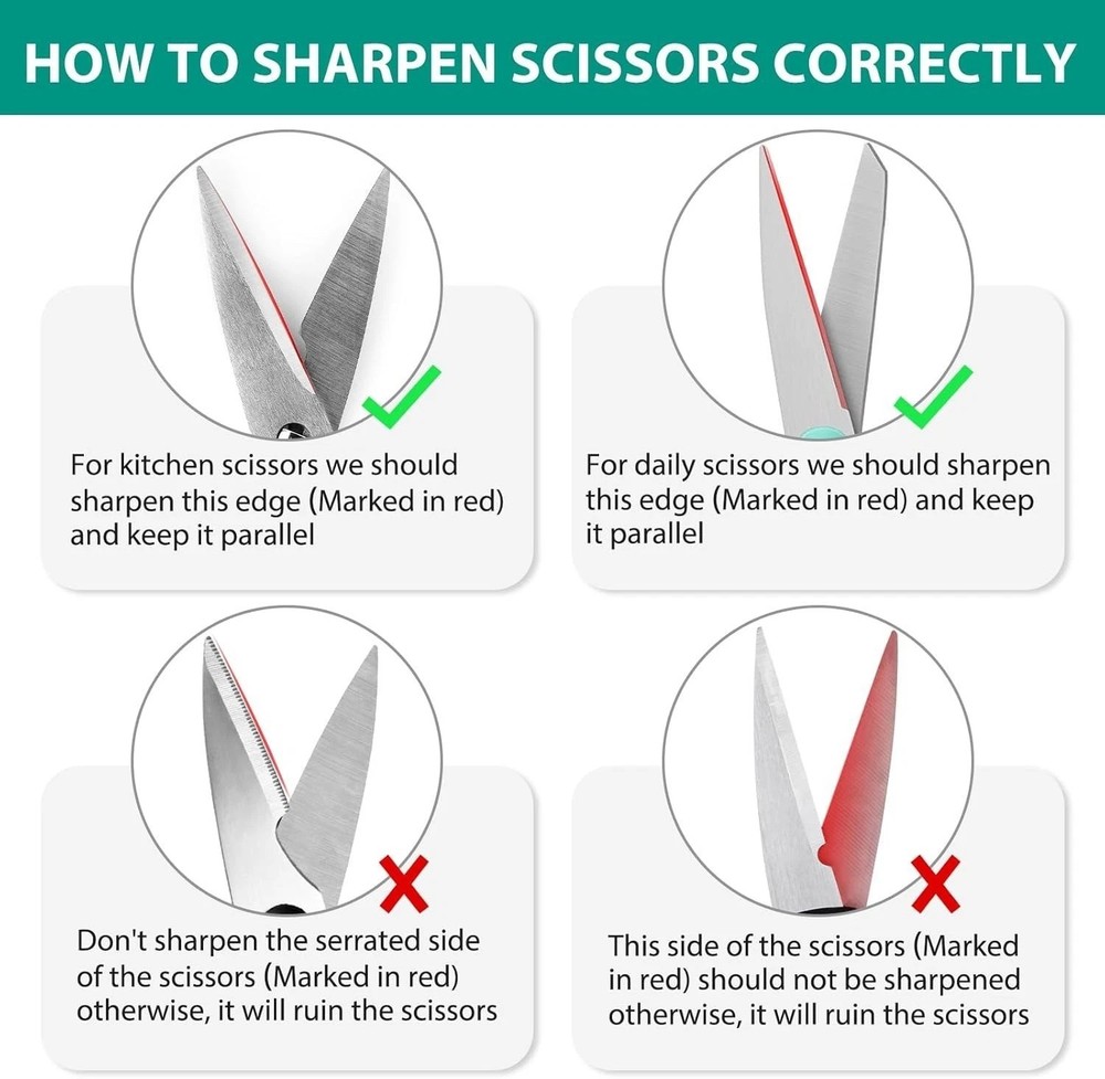 Professional 4-in-1 Knife Sharpener with Cut-Resistant Glove - Kitchen Essential