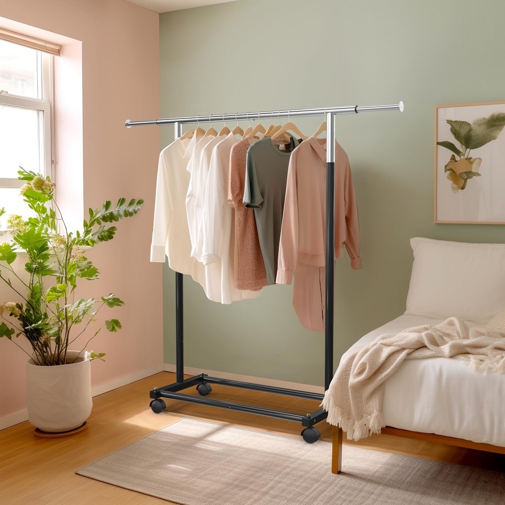 Standard Rod Garment Rack, Black