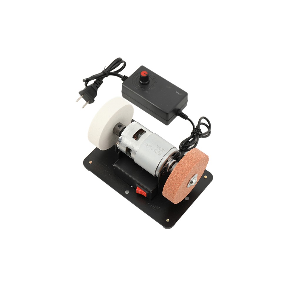 96W Electric Benchtop Grind Sander 12V-24V Variable Speed Table Grinding Machine