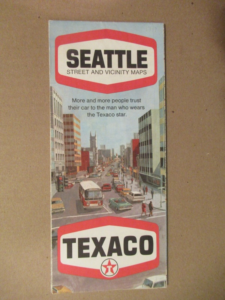 Texaco Map of Seattle 1969