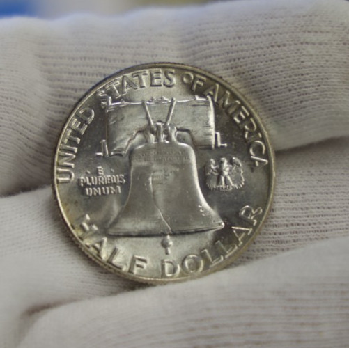 1960 US Franklin Half 50c Nice Unc