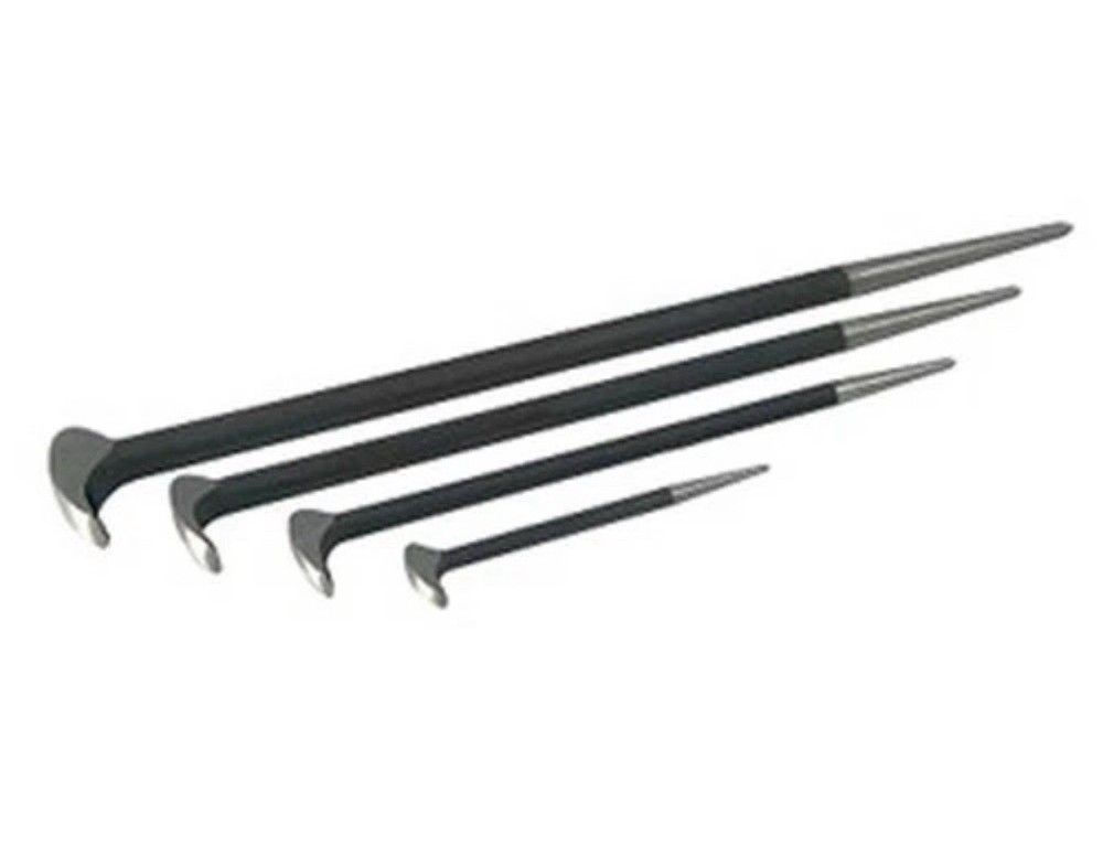 Sunex Tools 9804 4 Piece Rolling Head Pry Bar Set