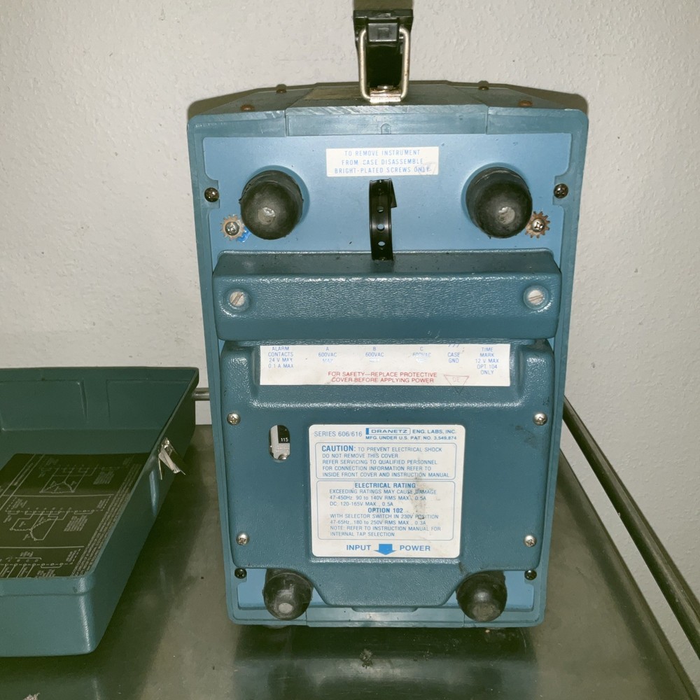 DRANETZ SERIES 606-1 UNIVERSAL DISTURBANCE ANALYZER With Printer
