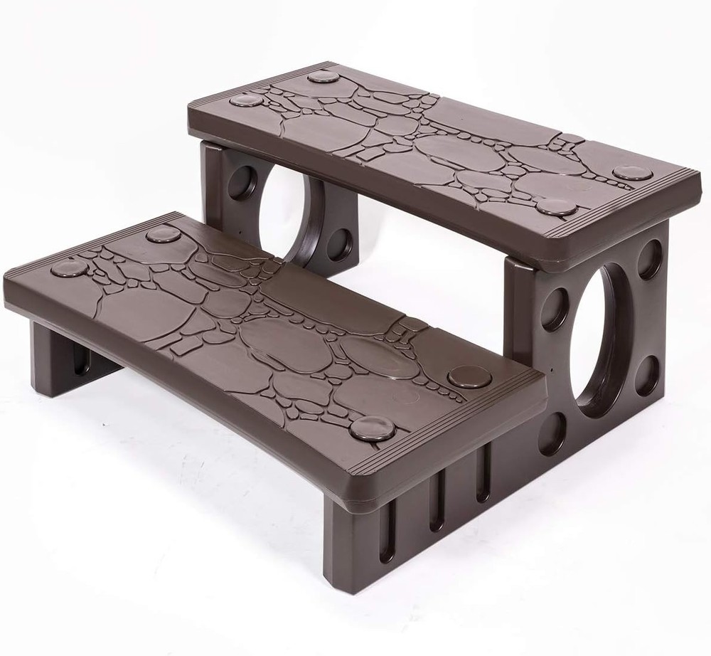 Universal 2-Step Spa Steps - Slip Resistant Design