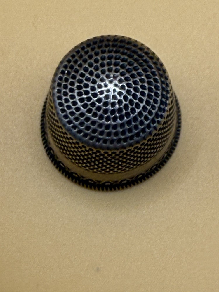 Vintage Sterling Silver Thimble, size 8”