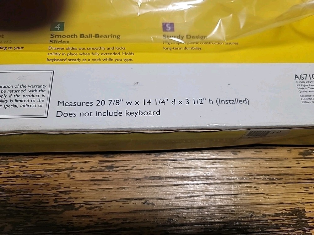 At&T Underdesk Kryboard Drawer