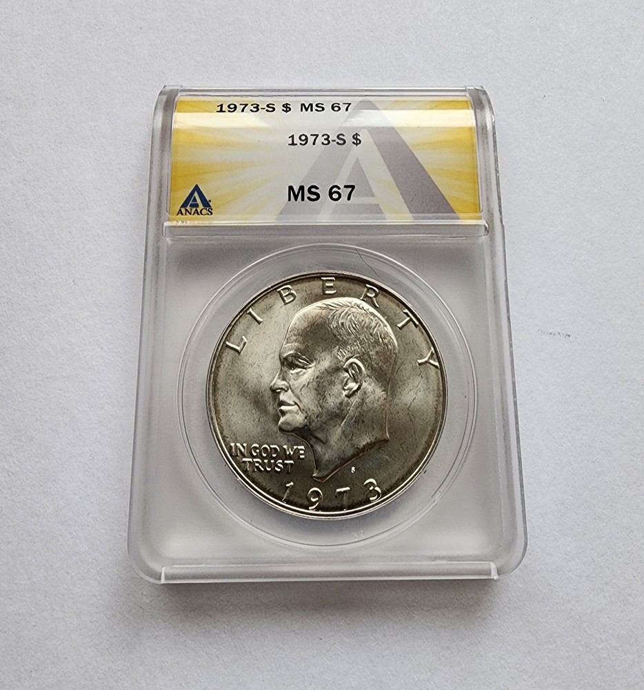 1973 S Ike Silver Dollar  MS67
