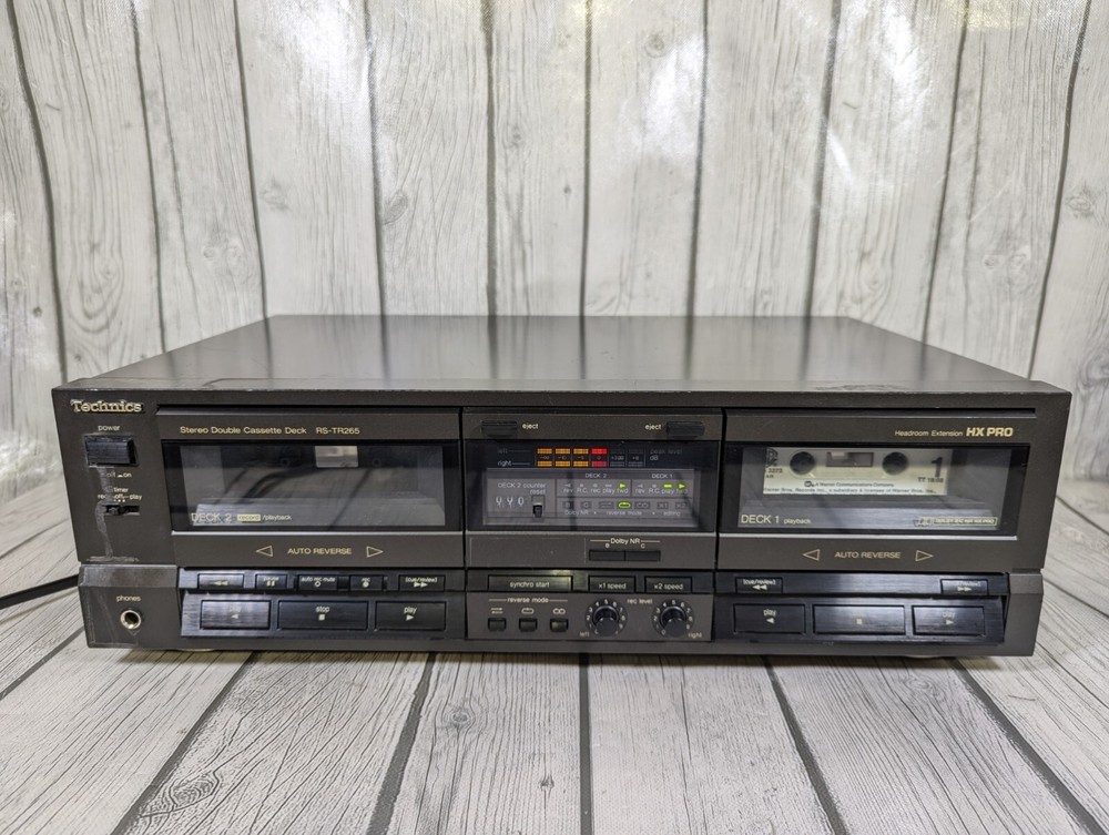 Technics RS-TR265 Stereo Double Cassette Deck HX Pro Retro 90s - TESTED