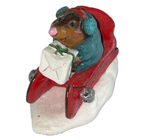 Wee Forest Folk MO-03 Mole's Red Sled (Retired)