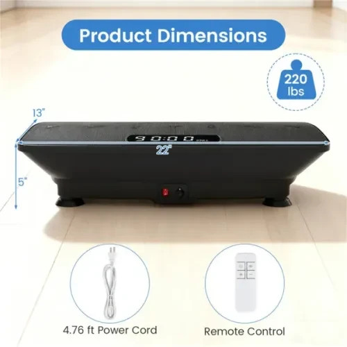 Merach Slim Vibration Plate Exercise Machine with Lymphatic Drainage Feature