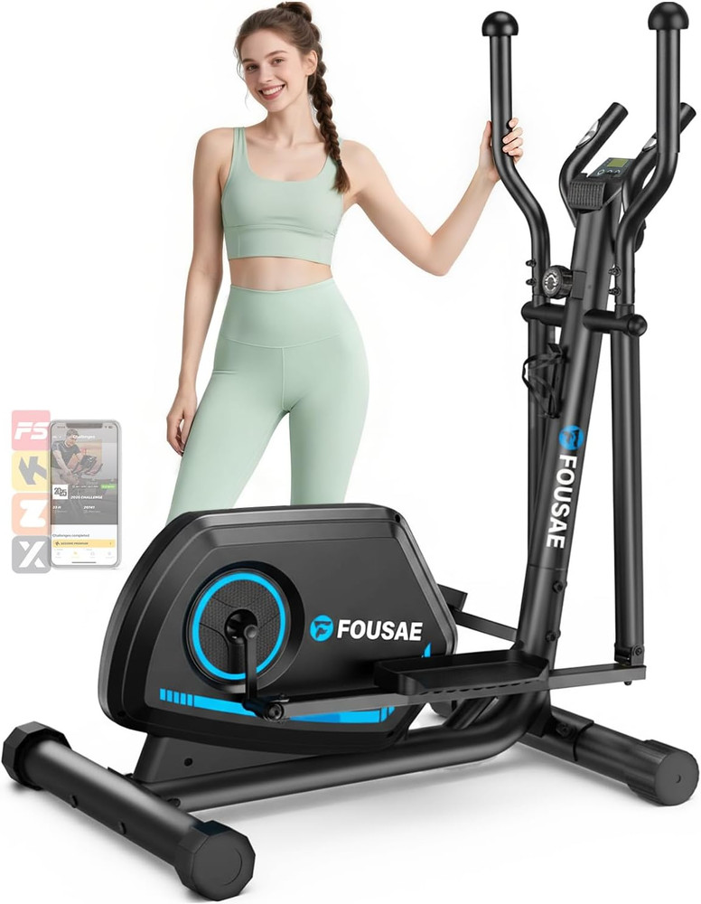 Elliptical Exercise Machine, 16-Level Magnetic Resistance Elliptical Machine for