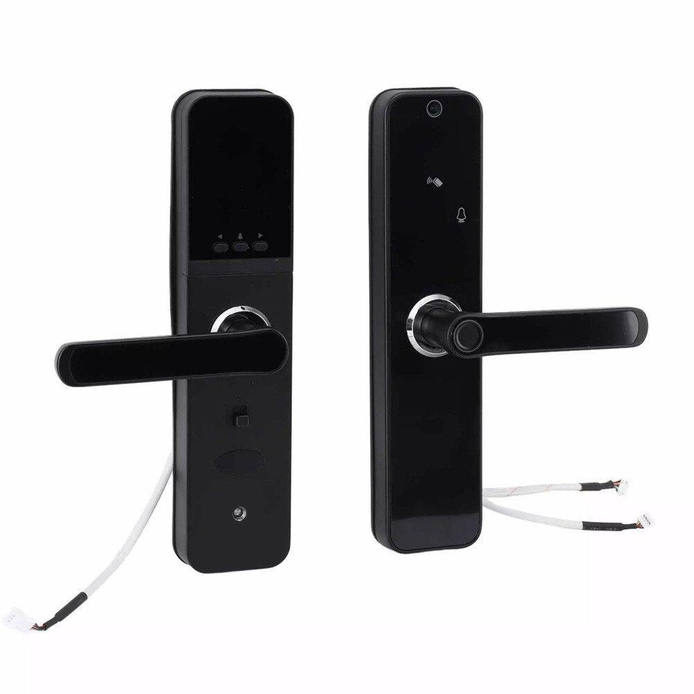 Face Recognition Tuya Wifi Smart Door Lock Visual Intercom Fingerprint