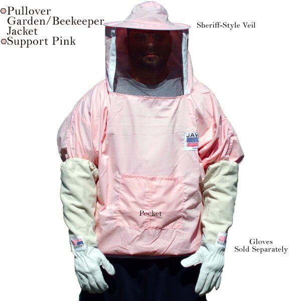 Pink Beekeeper Pullover Jacket - 3X Large, Stylish & Protective