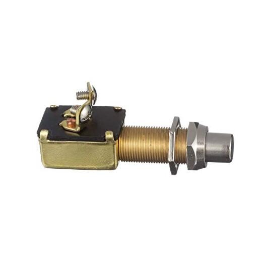 2-Position Push Button Starter/Horn Switch,Silver