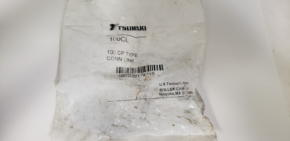 TSUBAKI 100CL  ROLLER CHAIN CONNECTING LINK, NIB