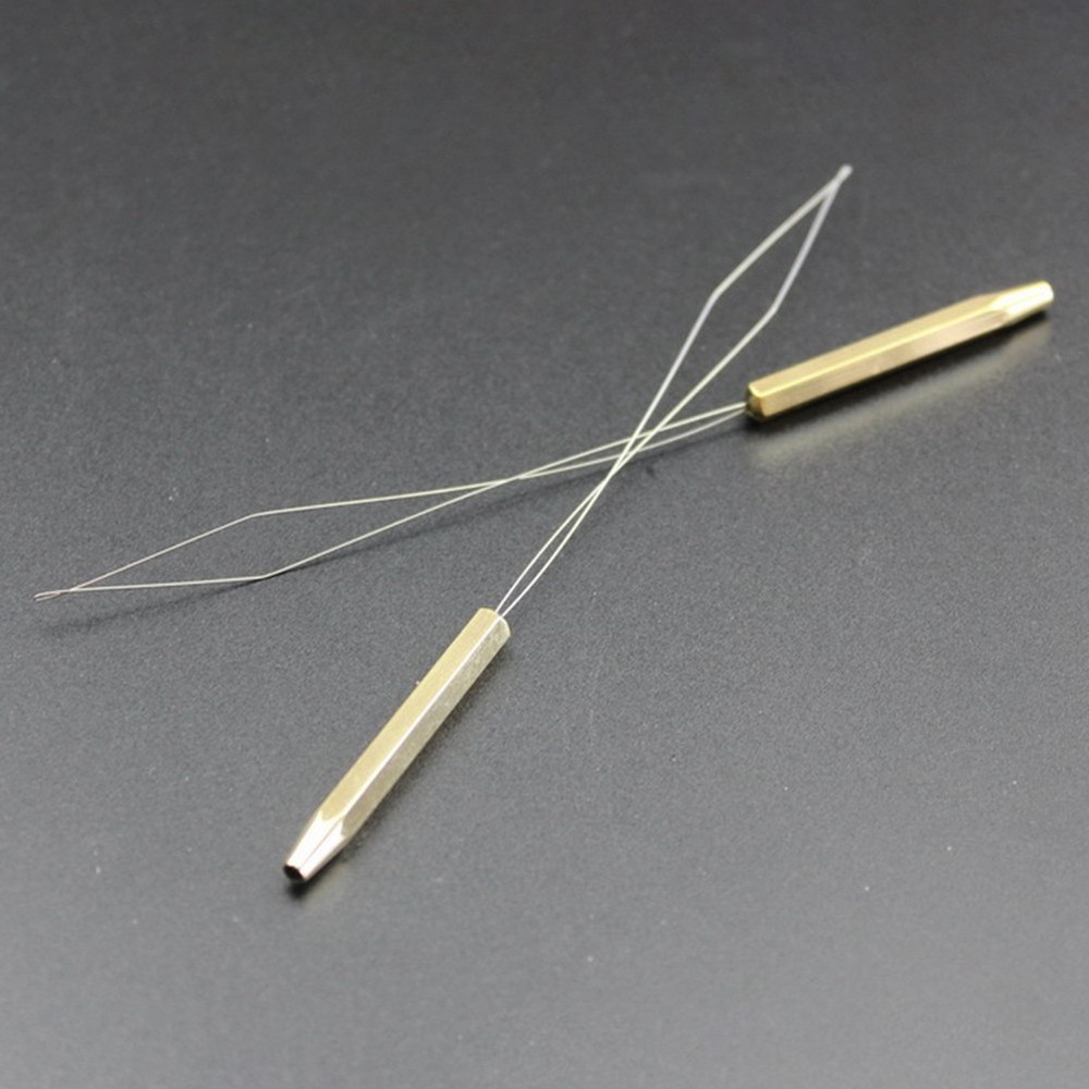 Practical Stainless Steel Bobbin Threader for Fly Tying and Line Winding