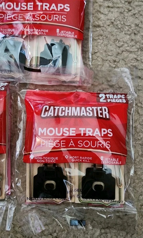 (3) Catchmaster Mouse Traps Non Toxic Quick Kill Tap