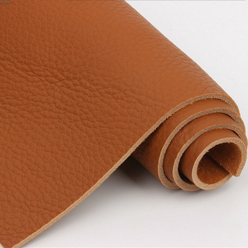 3.5mm Genuine Thick Cowhide Leather First Layer Fabric Lychee Grain DIY Craft