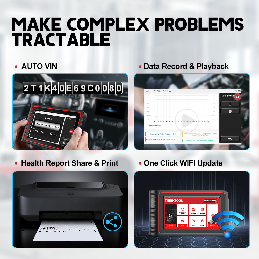 THINKCAR THINKTOOL OBD2 All System IMMO Auto Diagnostic Scanner Tool Code Reader