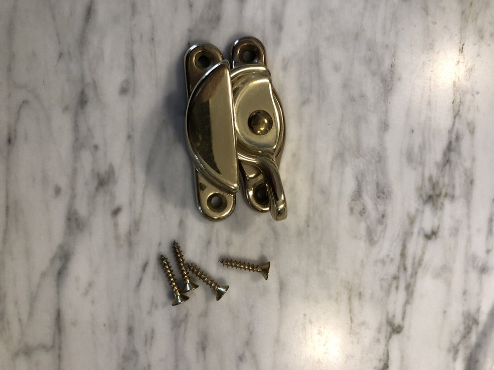 Baldwin 0451-030 Polished Brass Sash Window Locks