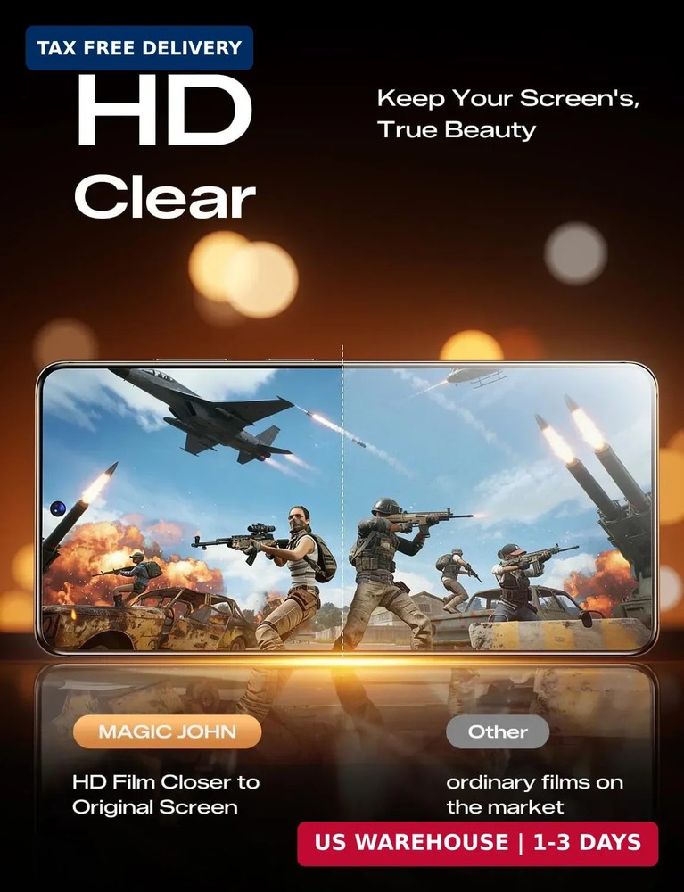 MAGIC JOHN 2PACK 3rd Gen for Samsung Galaxy S26 Ultra Screen Protector, One-Pull