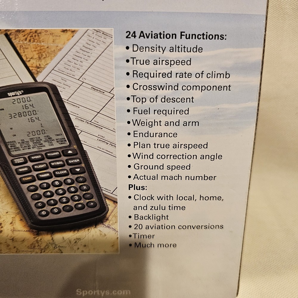 Sporty's E65 Electronic Flight Computer Batteries Not Included