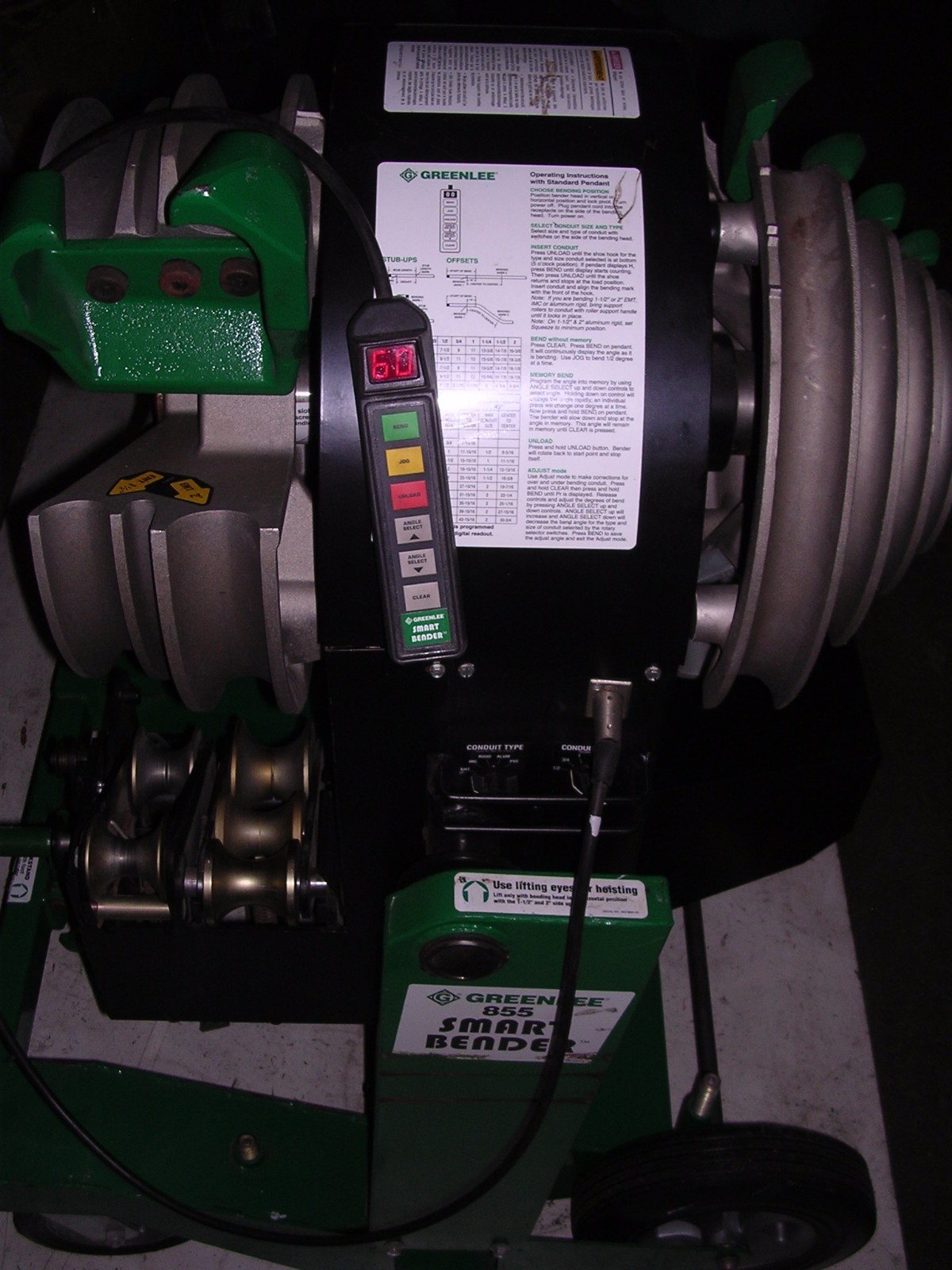 REPAIR OF YOUR GREENLEE 855 QUAD SMART Conduit Bender 1/2-2" EMT RIDGID IMC