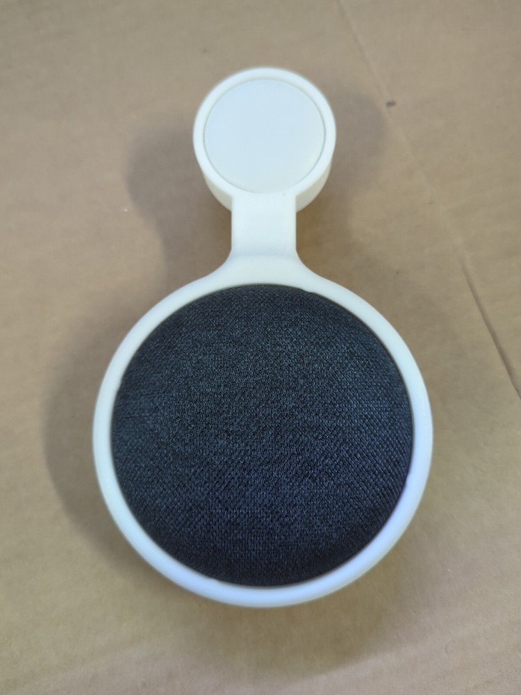 Google Home Mini Smart Assistant - Charcoal w/ Wall Mount Plug