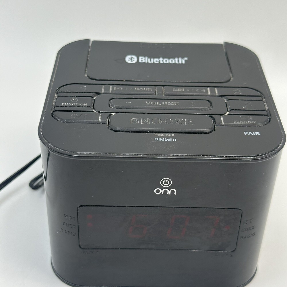 onn bluetooth Clock radio
