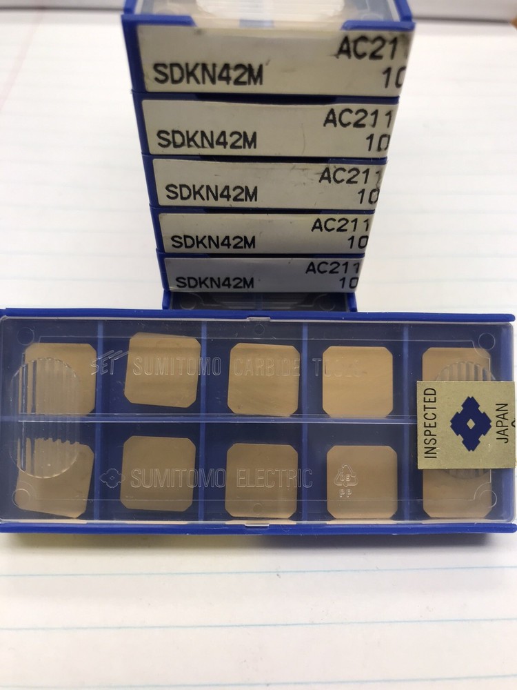 10 pcs.  SDKN42M AC211 SUMITOMO INSERT (loc stk)